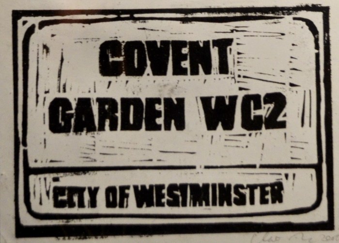 Covent Garden | Linoprint | 200 x 145mm | £200.00