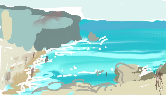 Papagayo Beach, Lanzarote | Digital Art | 297 x 210mm | £150