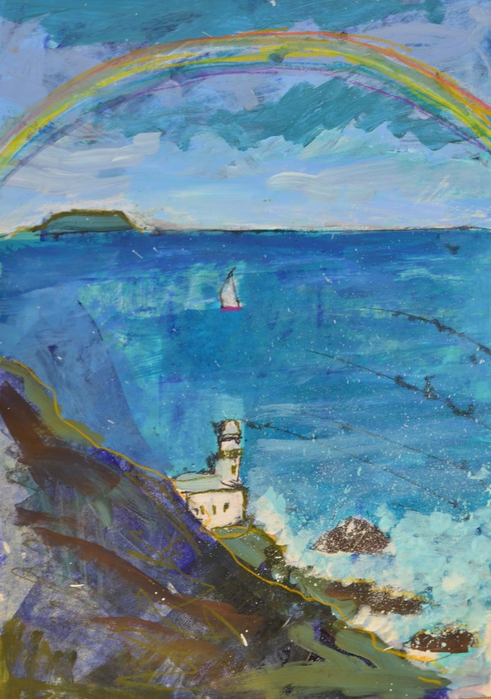 Hartland Peninsula Dramatic Skies | Monoprint | 300 x 420mm | £395