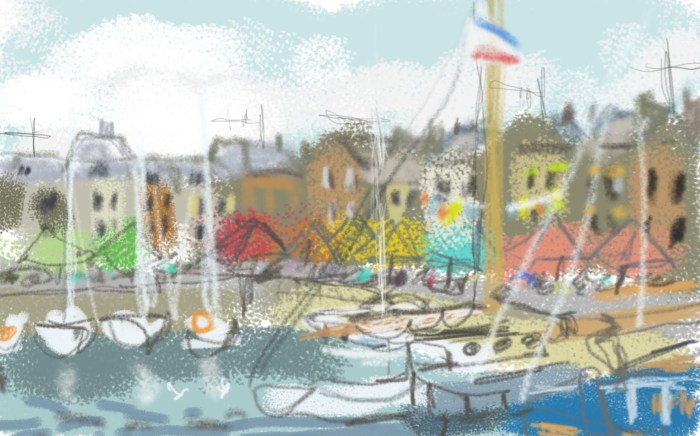 Honfleur Harbour, Brittany | Digital Art | 297 x 210mm | £150