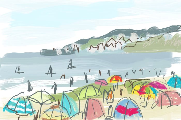 Charmouth Lockdown | Digital Art | 297 x 210mm | £150