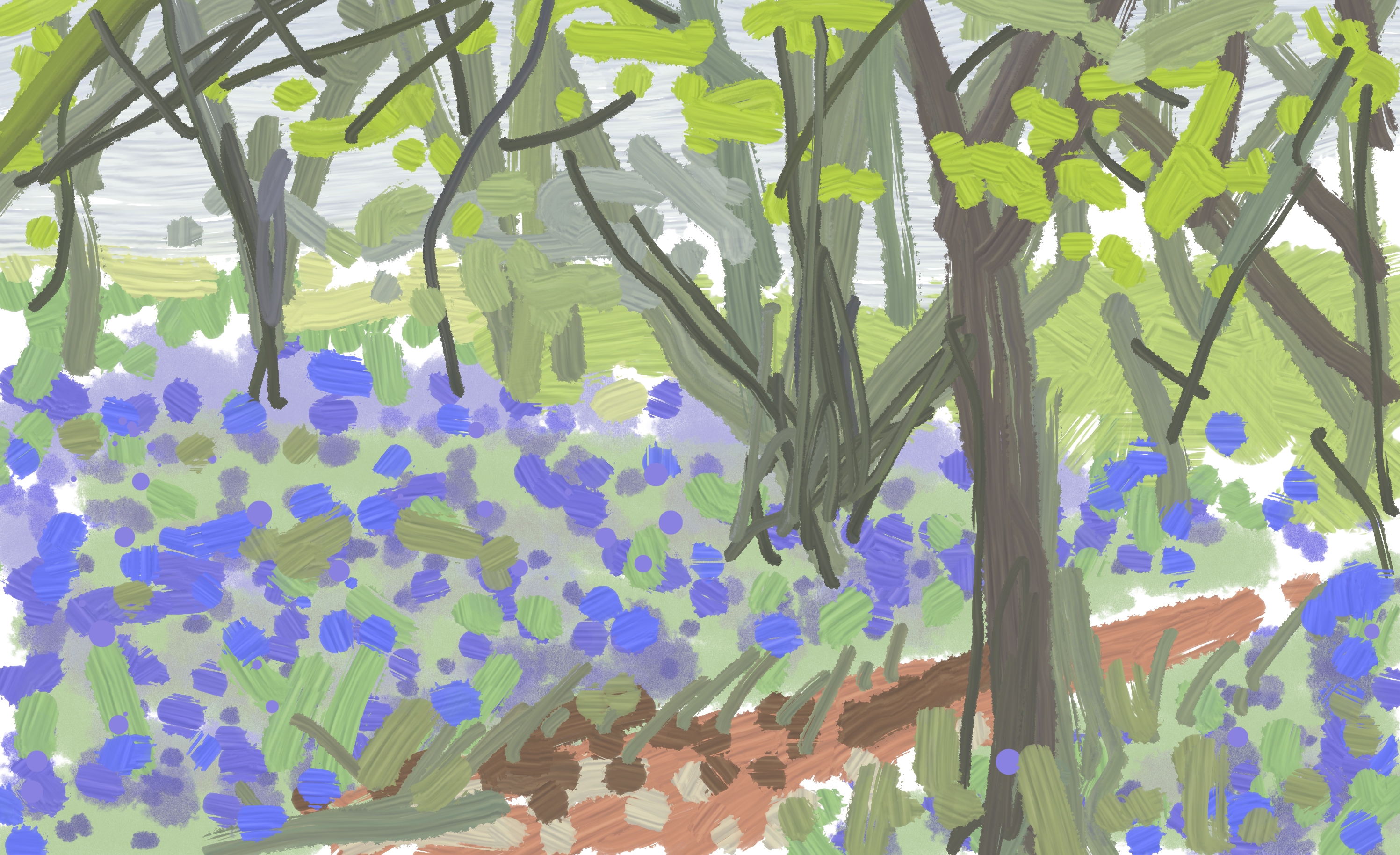 Bluebell Walk | Digital Art | 297 x 210mm | £150